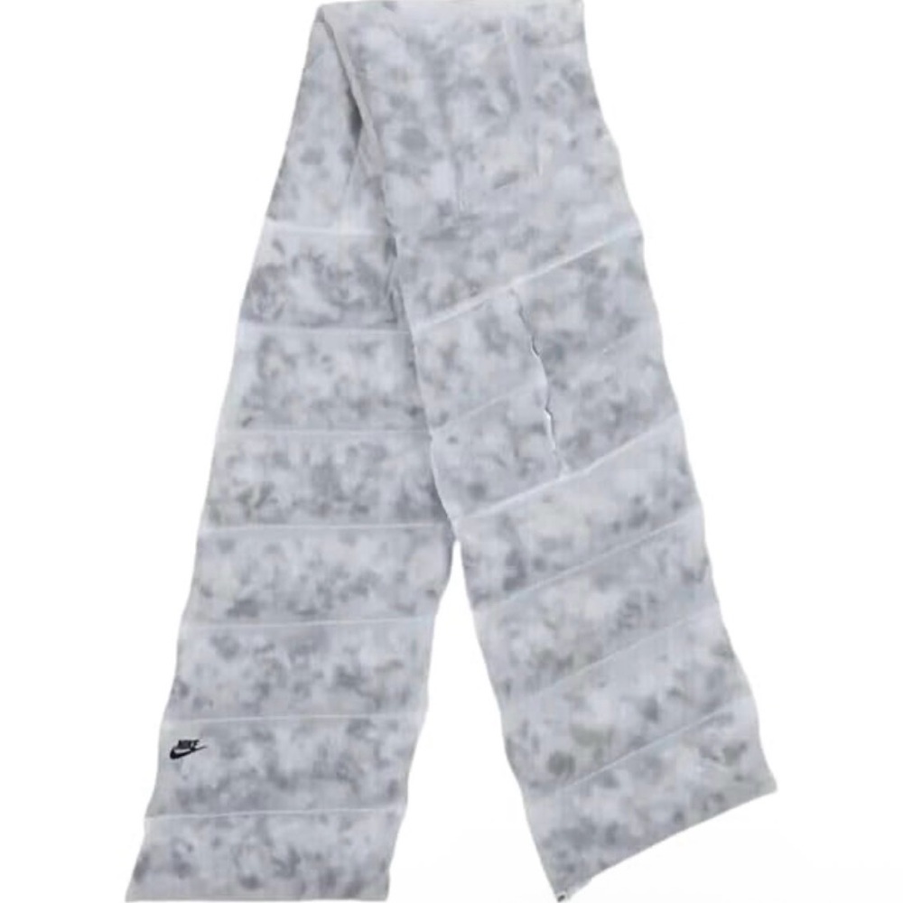 Nike Gray and White Scarf
